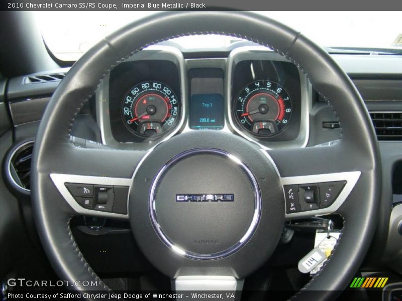 Imperial Blue Metallic / Black 2010 Chevrolet Camaro SS/RS Coupe