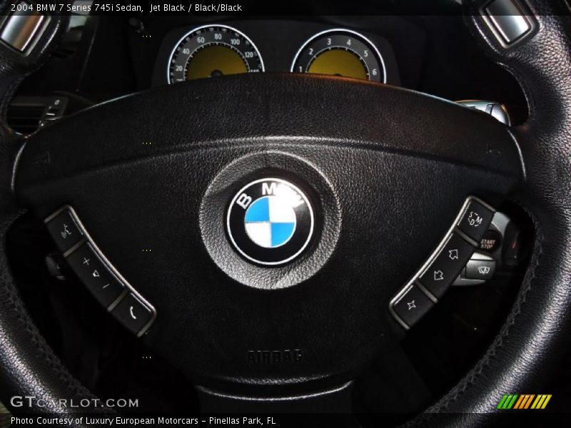 Jet Black / Black/Black 2004 BMW 7 Series 745i Sedan