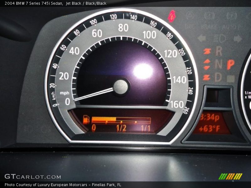 Jet Black / Black/Black 2004 BMW 7 Series 745i Sedan