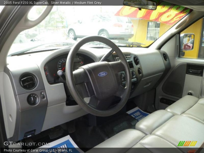 Medium Flint Grey Interior - 2005 F150 XL SuperCab 