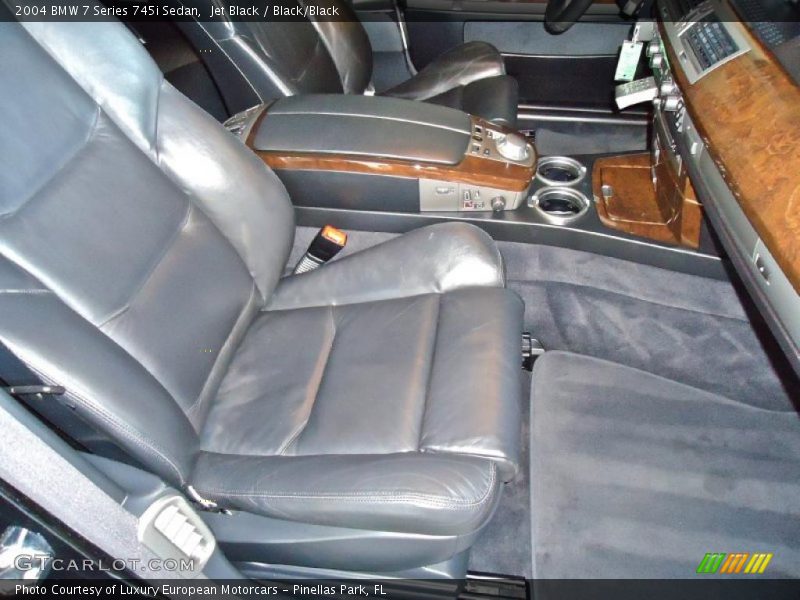 Jet Black / Black/Black 2004 BMW 7 Series 745i Sedan