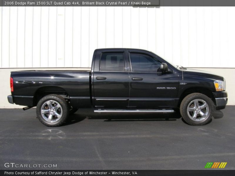  2006 Ram 1500 SLT Quad Cab 4x4 Brilliant Black Crystal Pearl