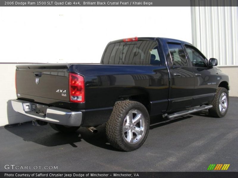  2006 Ram 1500 SLT Quad Cab 4x4 Brilliant Black Crystal Pearl