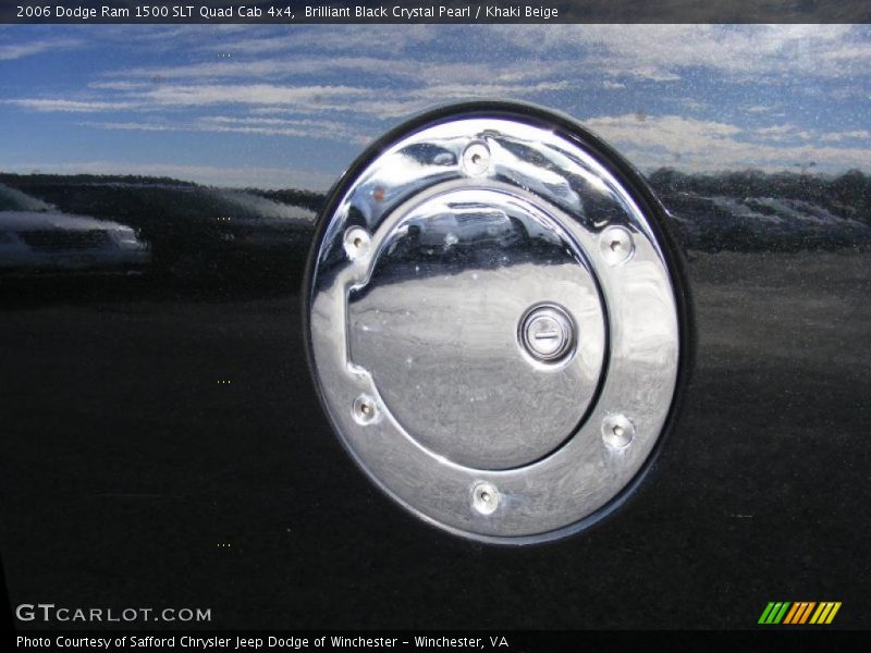 Brilliant Black Crystal Pearl / Khaki Beige 2006 Dodge Ram 1500 SLT Quad Cab 4x4