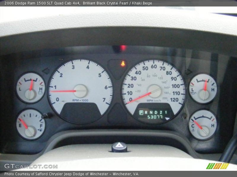 2006 Ram 1500 SLT Quad Cab 4x4 SLT Quad Cab 4x4 Gauges