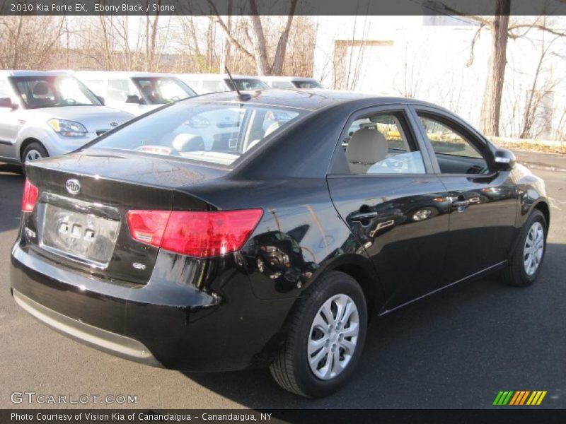 Ebony Black / Stone 2010 Kia Forte EX