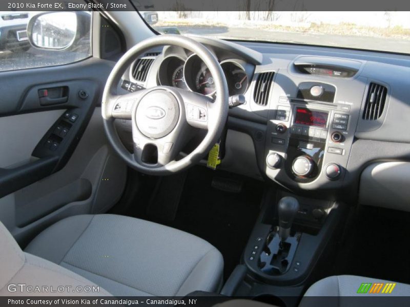 Ebony Black / Stone 2010 Kia Forte EX