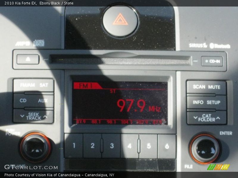 Ebony Black / Stone 2010 Kia Forte EX