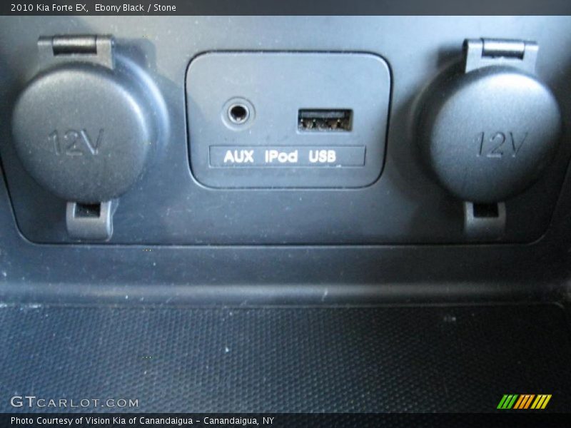 Ebony Black / Stone 2010 Kia Forte EX