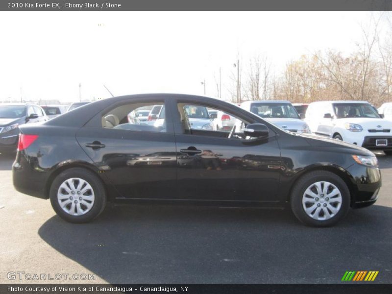 Ebony Black / Stone 2010 Kia Forte EX