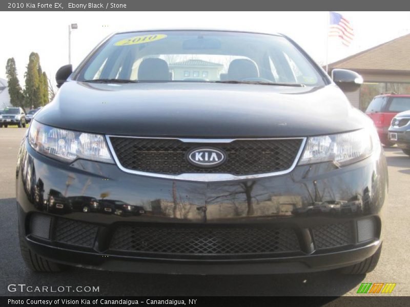 Ebony Black / Stone 2010 Kia Forte EX