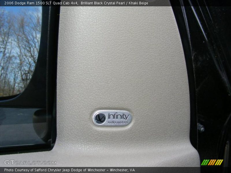 Brilliant Black Crystal Pearl / Khaki Beige 2006 Dodge Ram 1500 SLT Quad Cab 4x4