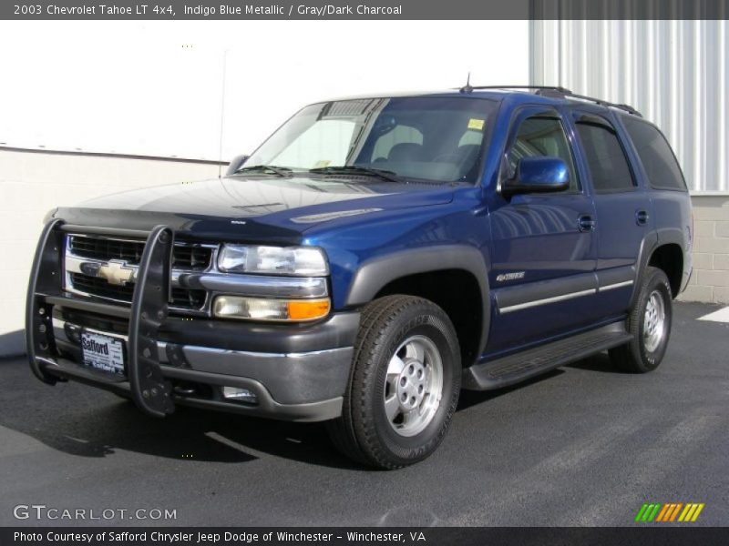 Indigo Blue Metallic / Gray/Dark Charcoal 2003 Chevrolet Tahoe LT 4x4