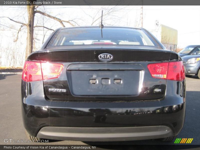Ebony Black / Stone 2010 Kia Forte EX