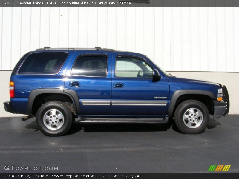 Indigo Blue Metallic / Gray/Dark Charcoal 2003 Chevrolet Tahoe LT 4x4