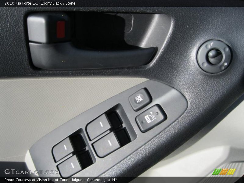 Ebony Black / Stone 2010 Kia Forte EX