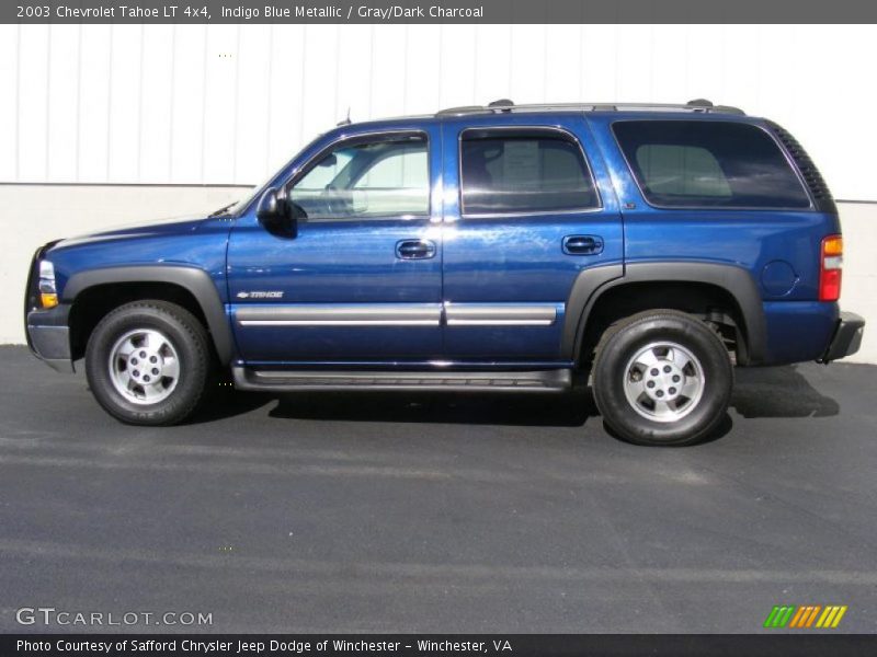 Indigo Blue Metallic / Gray/Dark Charcoal 2003 Chevrolet Tahoe LT 4x4