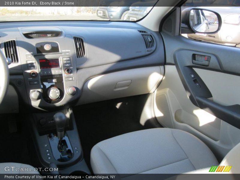 Ebony Black / Stone 2010 Kia Forte EX