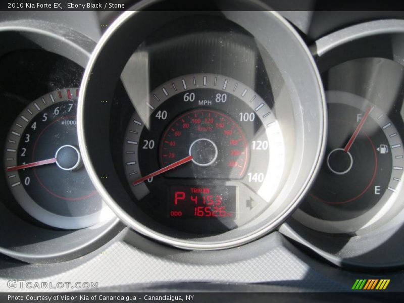Ebony Black / Stone 2010 Kia Forte EX