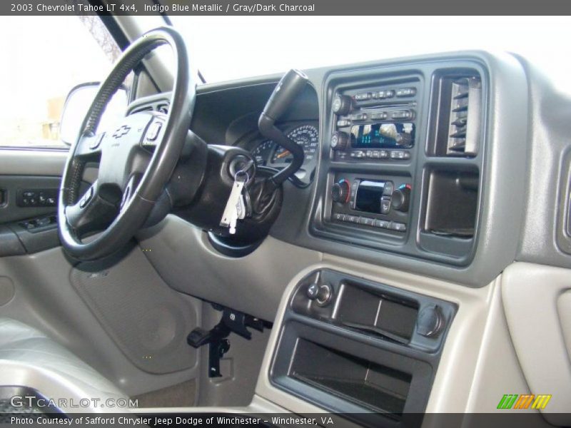 Indigo Blue Metallic / Gray/Dark Charcoal 2003 Chevrolet Tahoe LT 4x4