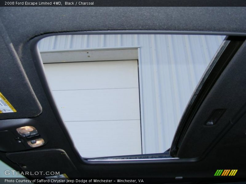 Sunroof of 2008 Escape Limited 4WD