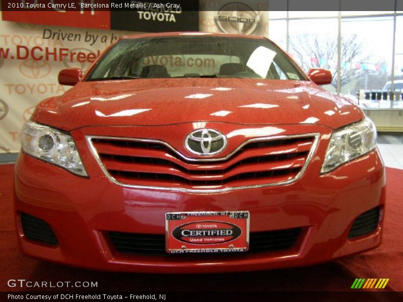 Barcelona Red Metallic / Ash Gray 2010 Toyota Camry LE