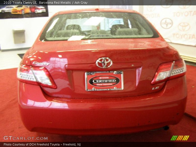 Barcelona Red Metallic / Ash Gray 2010 Toyota Camry LE