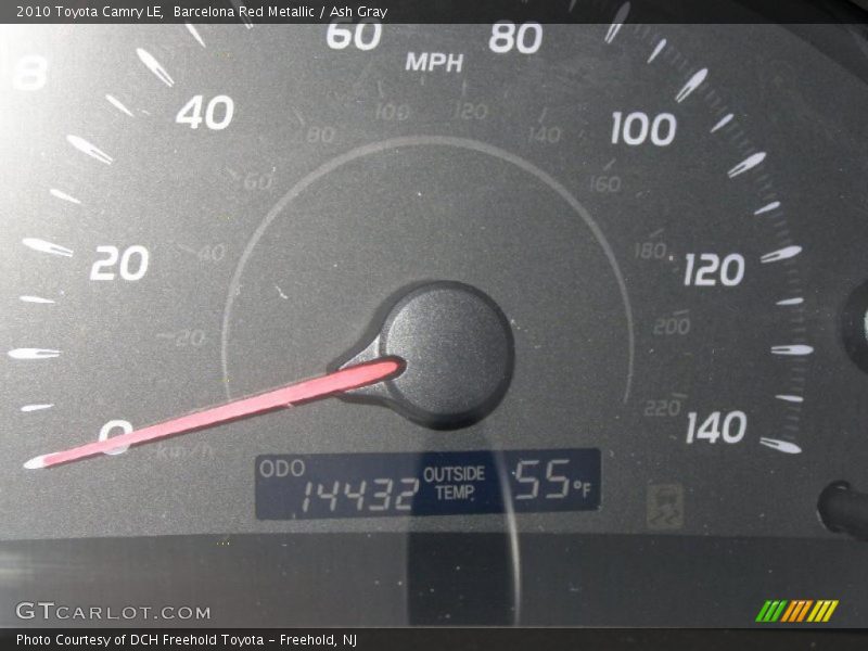 Barcelona Red Metallic / Ash Gray 2010 Toyota Camry LE