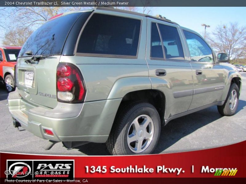 Silver Green Metallic / Medium Pewter 2004 Chevrolet TrailBlazer LS