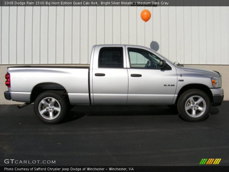  2008 Ram 1500 Big Horn Edition Quad Cab 4x4 Bright Silver Metallic