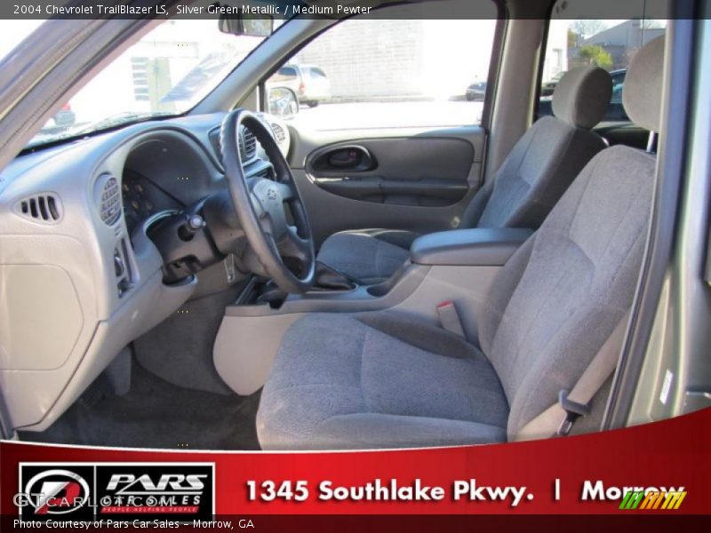 Silver Green Metallic / Medium Pewter 2004 Chevrolet TrailBlazer LS