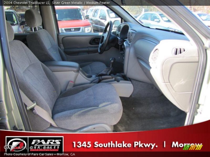 Silver Green Metallic / Medium Pewter 2004 Chevrolet TrailBlazer LS