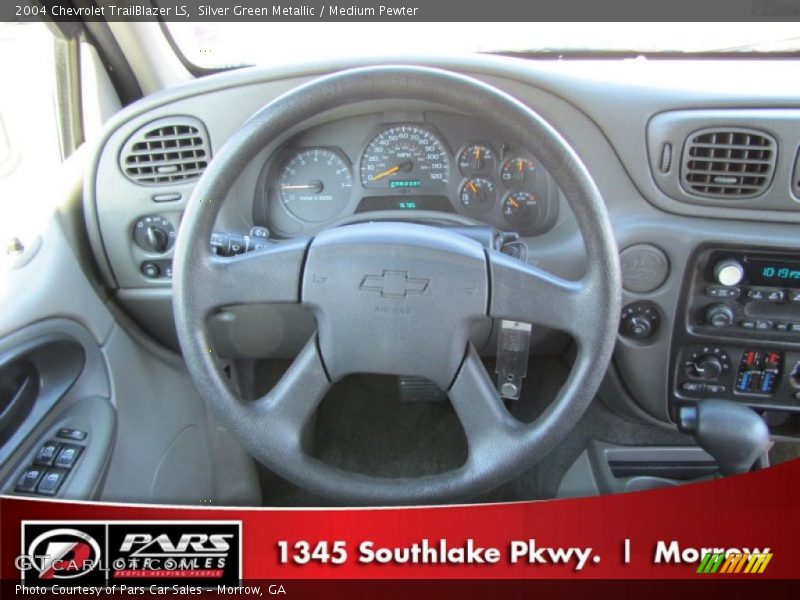 Silver Green Metallic / Medium Pewter 2004 Chevrolet TrailBlazer LS
