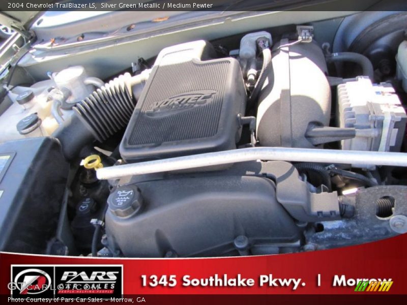 Silver Green Metallic / Medium Pewter 2004 Chevrolet TrailBlazer LS