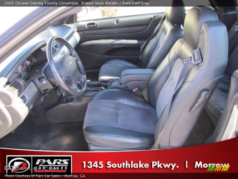 Brilliant Silver Metallic / Dark Slate Gray 2005 Chrysler Sebring Touring Convertible