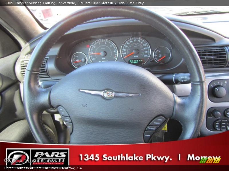 Brilliant Silver Metallic / Dark Slate Gray 2005 Chrysler Sebring Touring Convertible