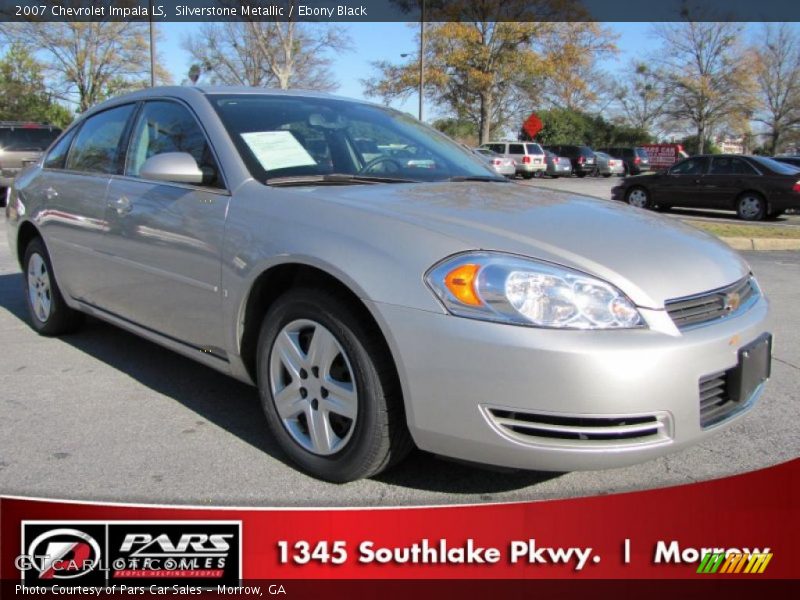 Silverstone Metallic / Ebony Black 2007 Chevrolet Impala LS