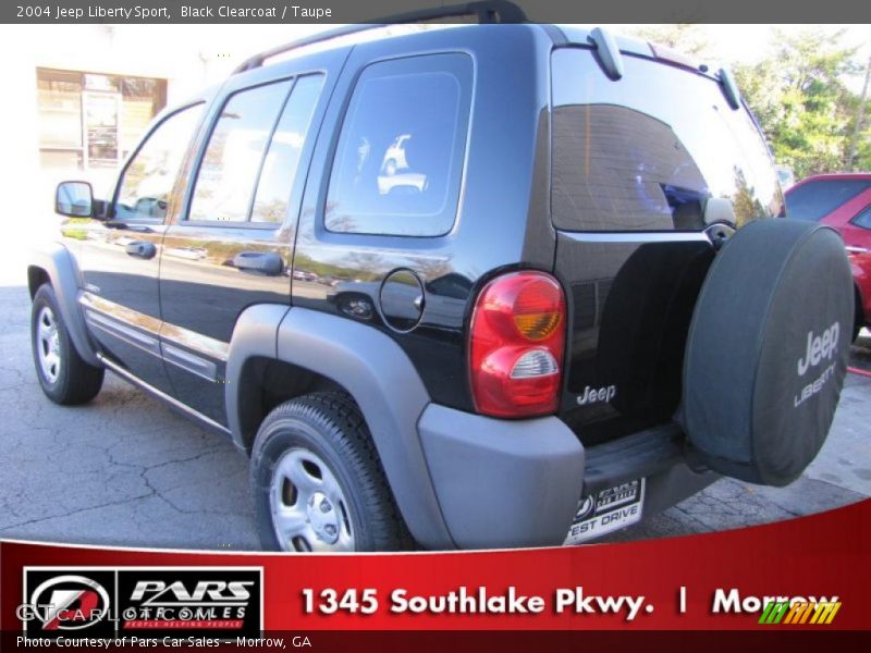 Black Clearcoat / Taupe 2004 Jeep Liberty Sport