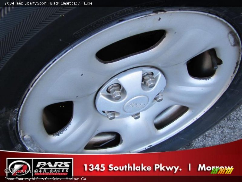 Black Clearcoat / Taupe 2004 Jeep Liberty Sport