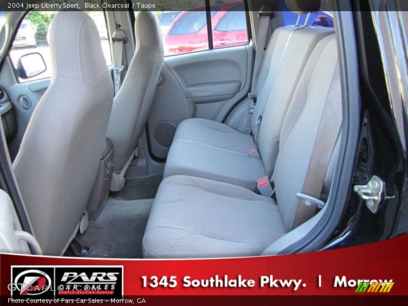 Black Clearcoat / Taupe 2004 Jeep Liberty Sport
