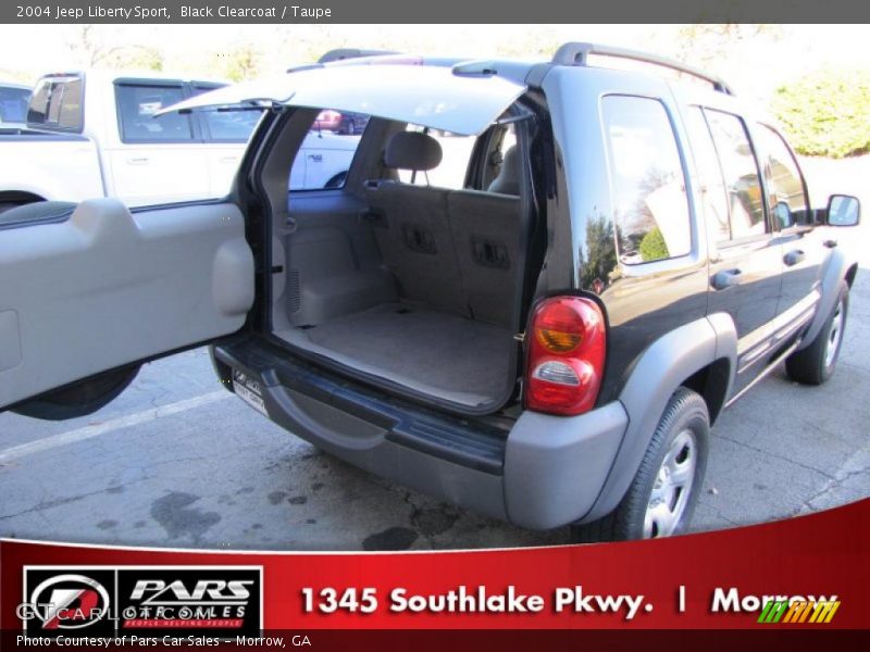 Black Clearcoat / Taupe 2004 Jeep Liberty Sport