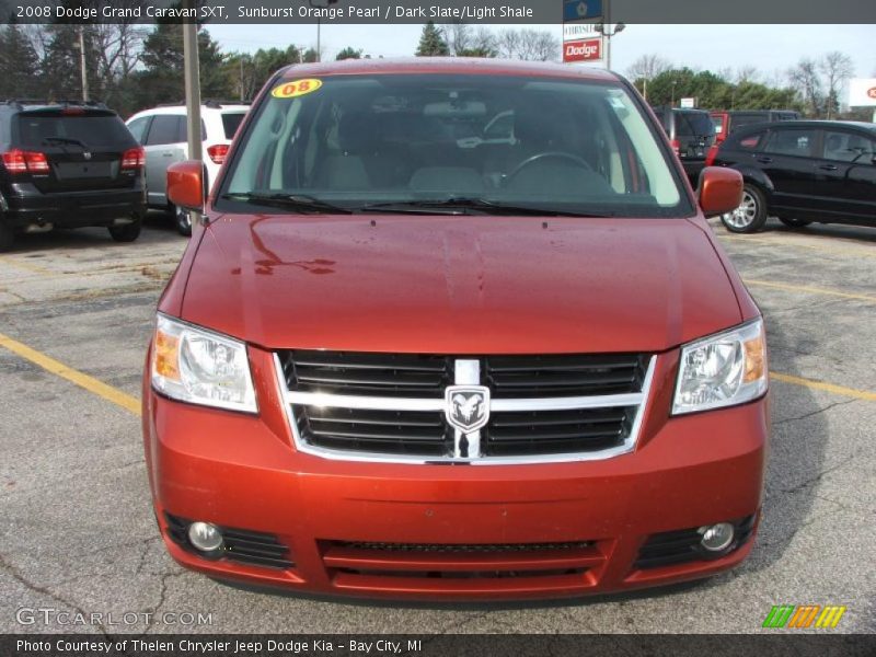 Sunburst Orange Pearl / Dark Slate/Light Shale 2008 Dodge Grand Caravan SXT