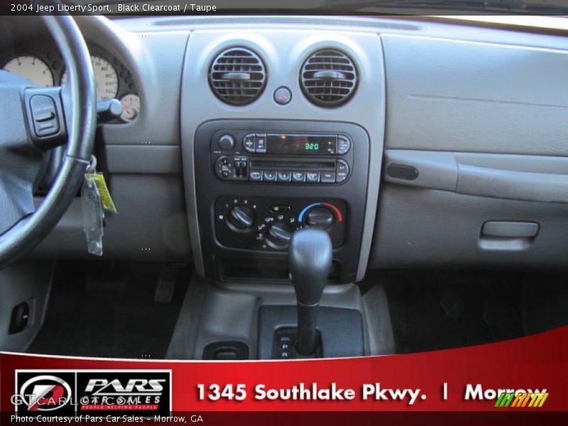 Black Clearcoat / Taupe 2004 Jeep Liberty Sport