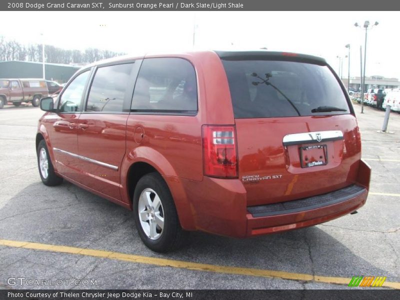 Sunburst Orange Pearl / Dark Slate/Light Shale 2008 Dodge Grand Caravan SXT