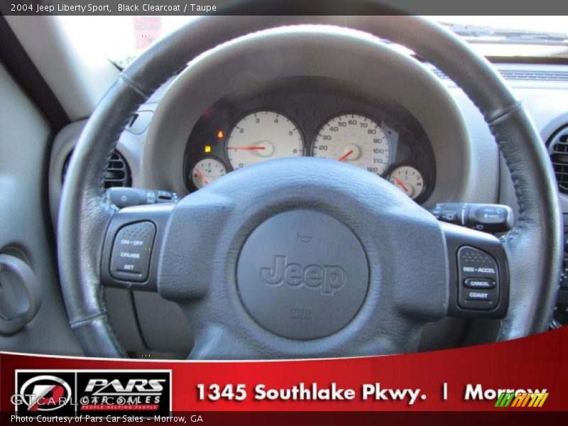 Black Clearcoat / Taupe 2004 Jeep Liberty Sport