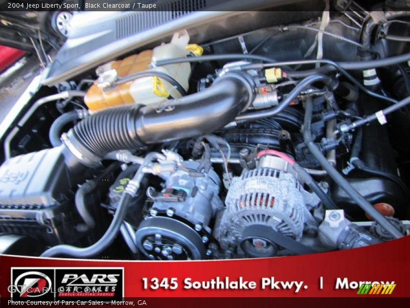 Black Clearcoat / Taupe 2004 Jeep Liberty Sport