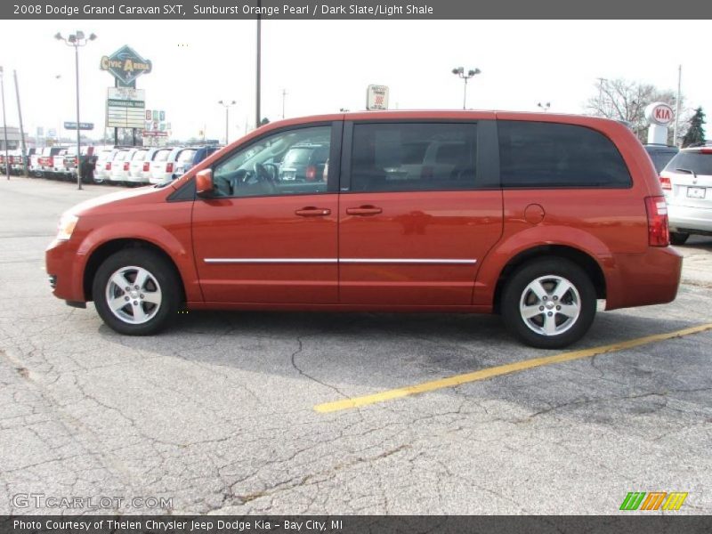 Sunburst Orange Pearl / Dark Slate/Light Shale 2008 Dodge Grand Caravan SXT