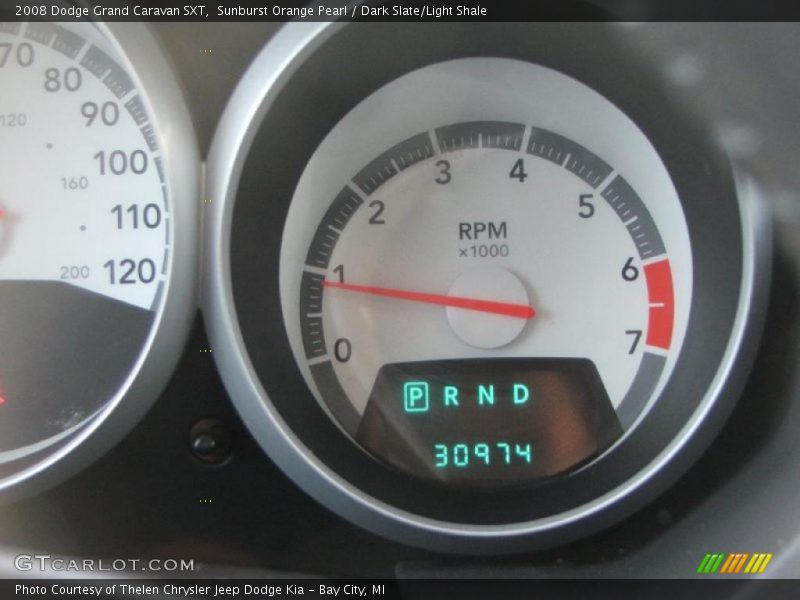 Sunburst Orange Pearl / Dark Slate/Light Shale 2008 Dodge Grand Caravan SXT