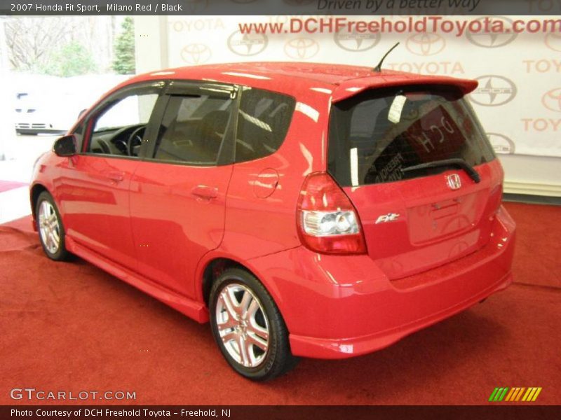 Milano Red / Black 2007 Honda Fit Sport