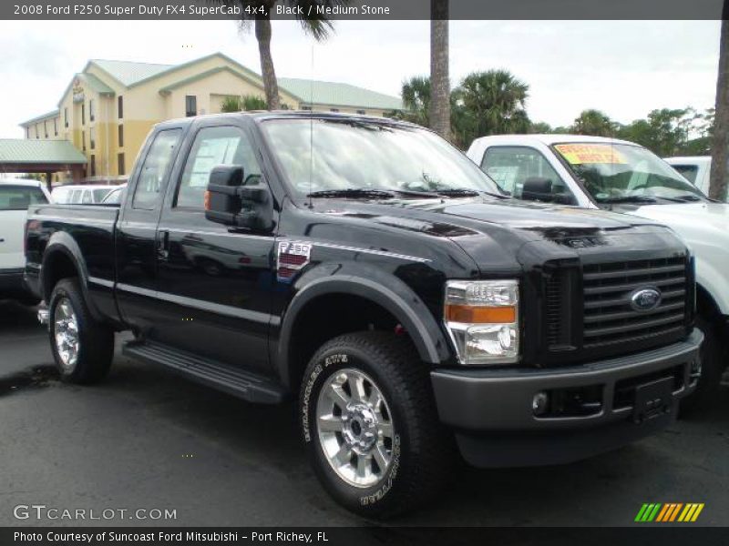 Black / Medium Stone 2008 Ford F250 Super Duty FX4 SuperCab 4x4